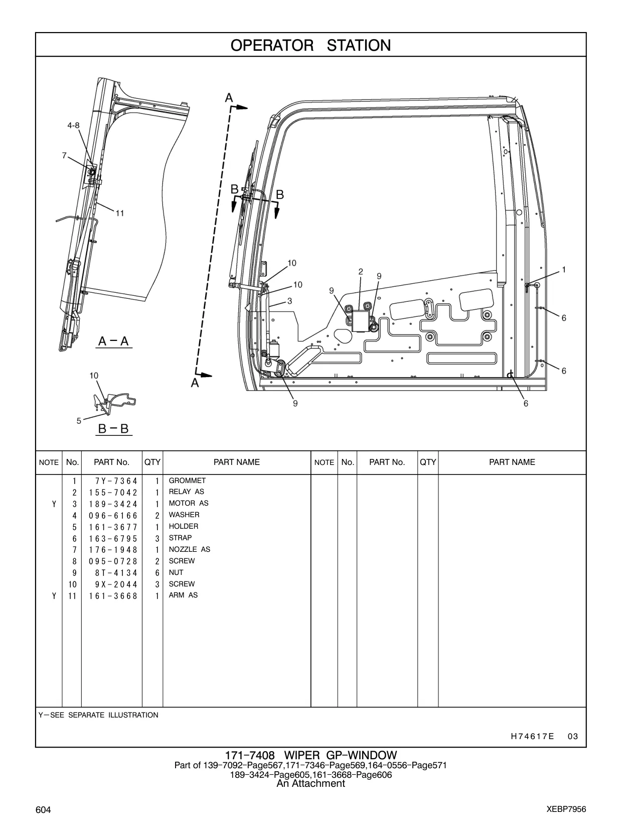 7Y-7364 - GROMMET