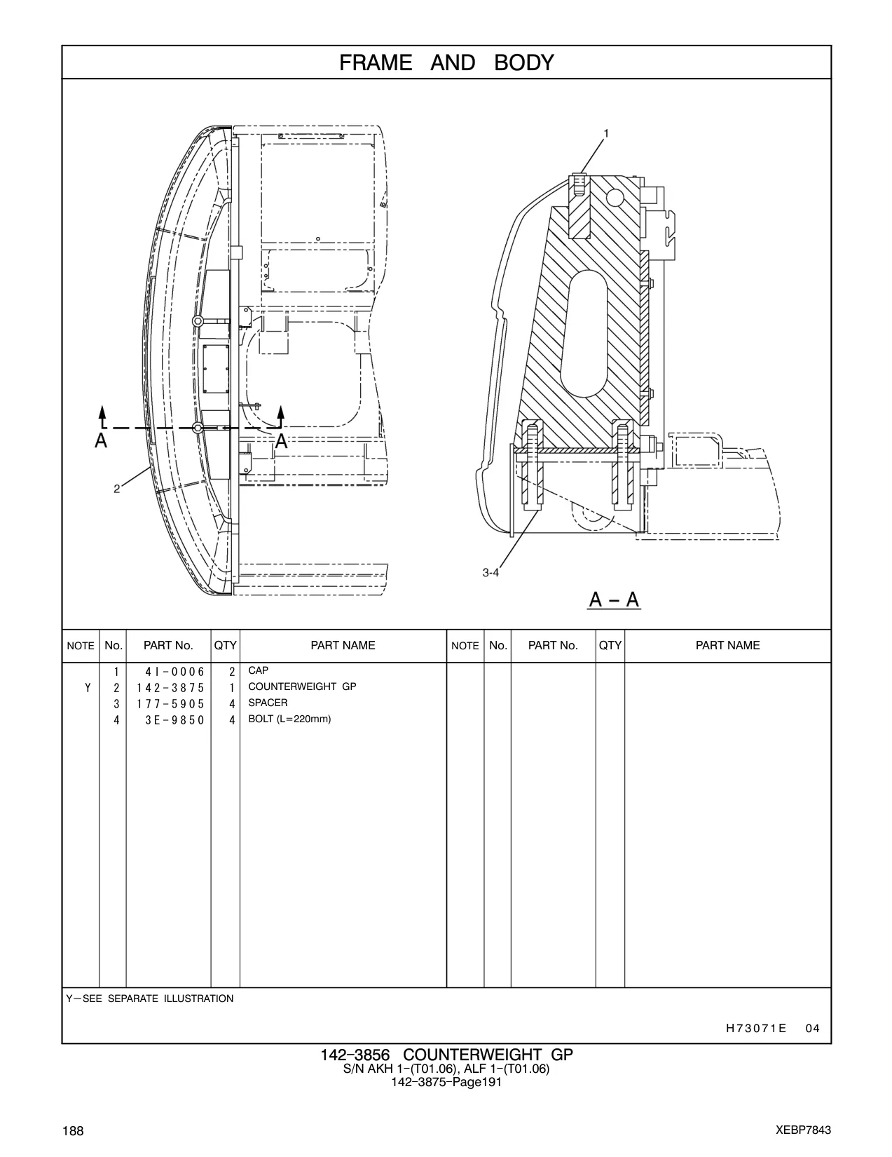 142-3875 - COUNTERWEIGHT GP