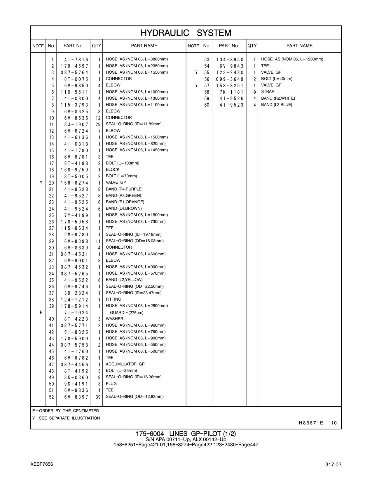 4I-7816 - HOSE AS (NOM 08, L=3800mm)