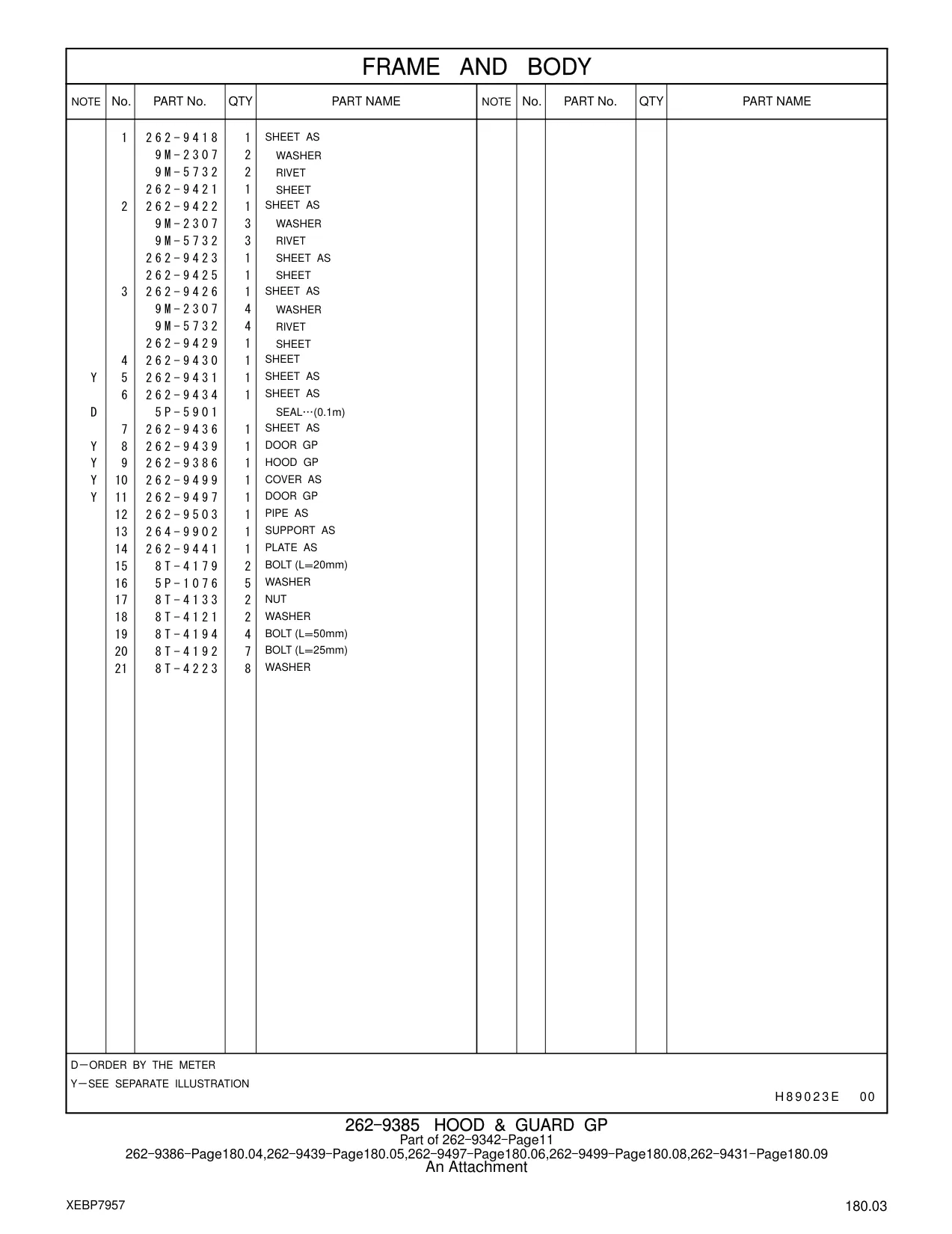 262-9434 - SHEET AS