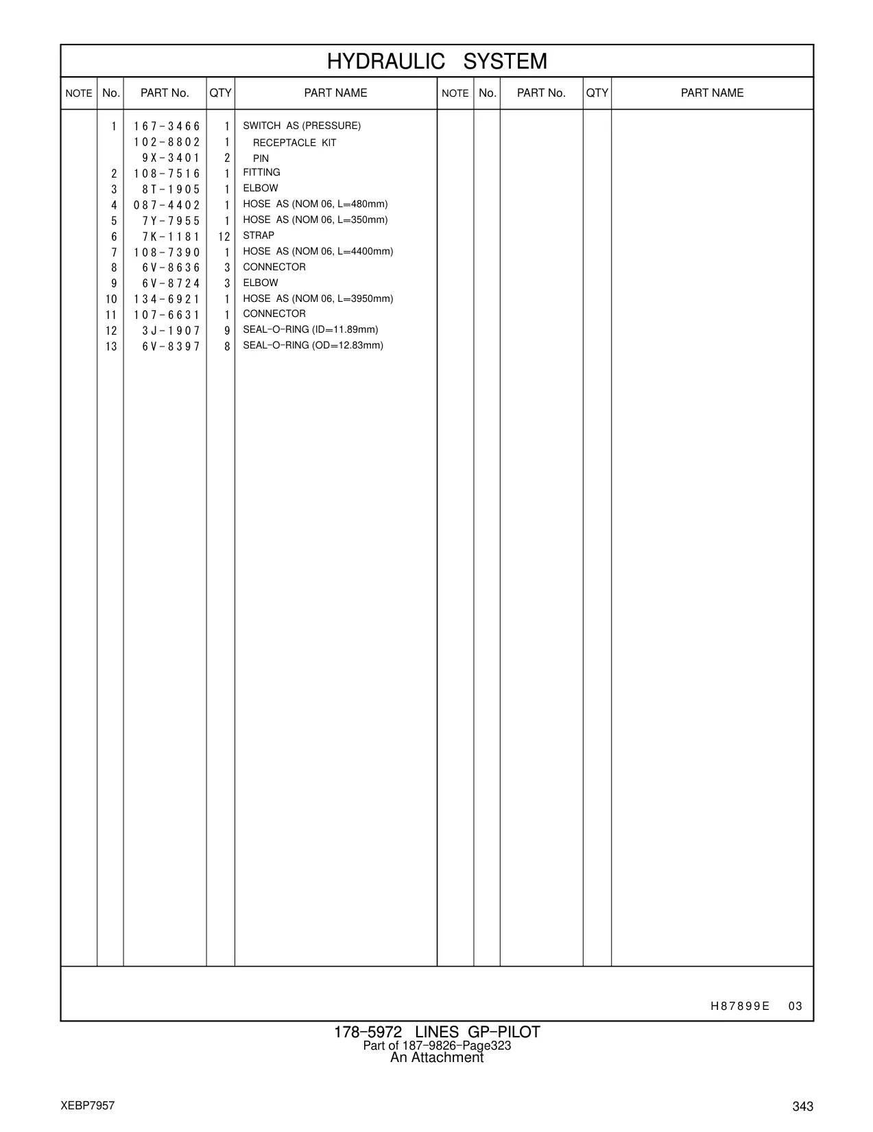 108-7390 - HOSE AS (NOM 06, L=4400mm)