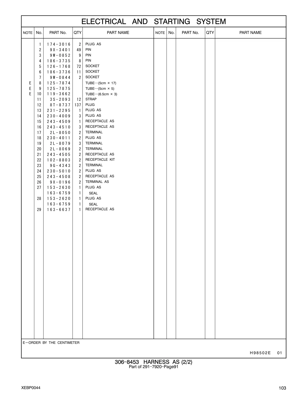 119-3662 - TUBE (6.5cm 3)