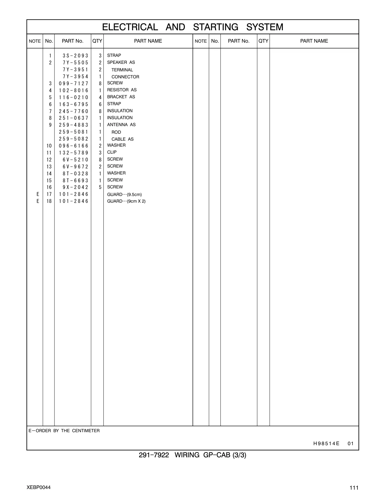 6V-5210 - SCREW