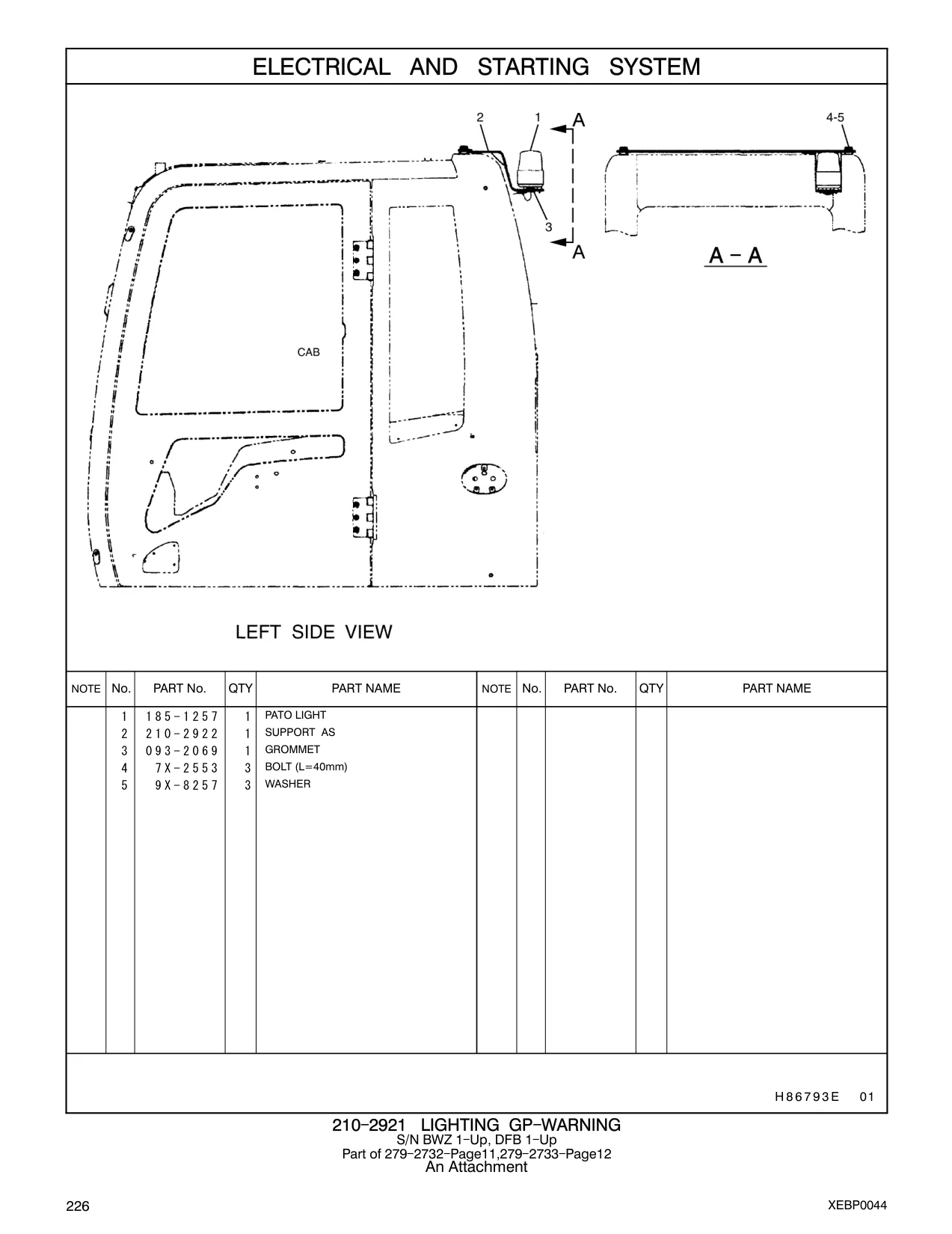 7X-2553 - BOLT (L=40mm)