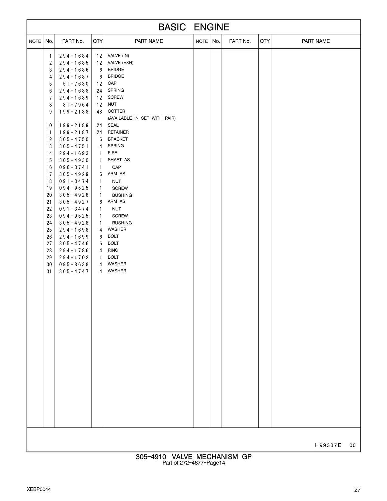 305-4747 - WASHER