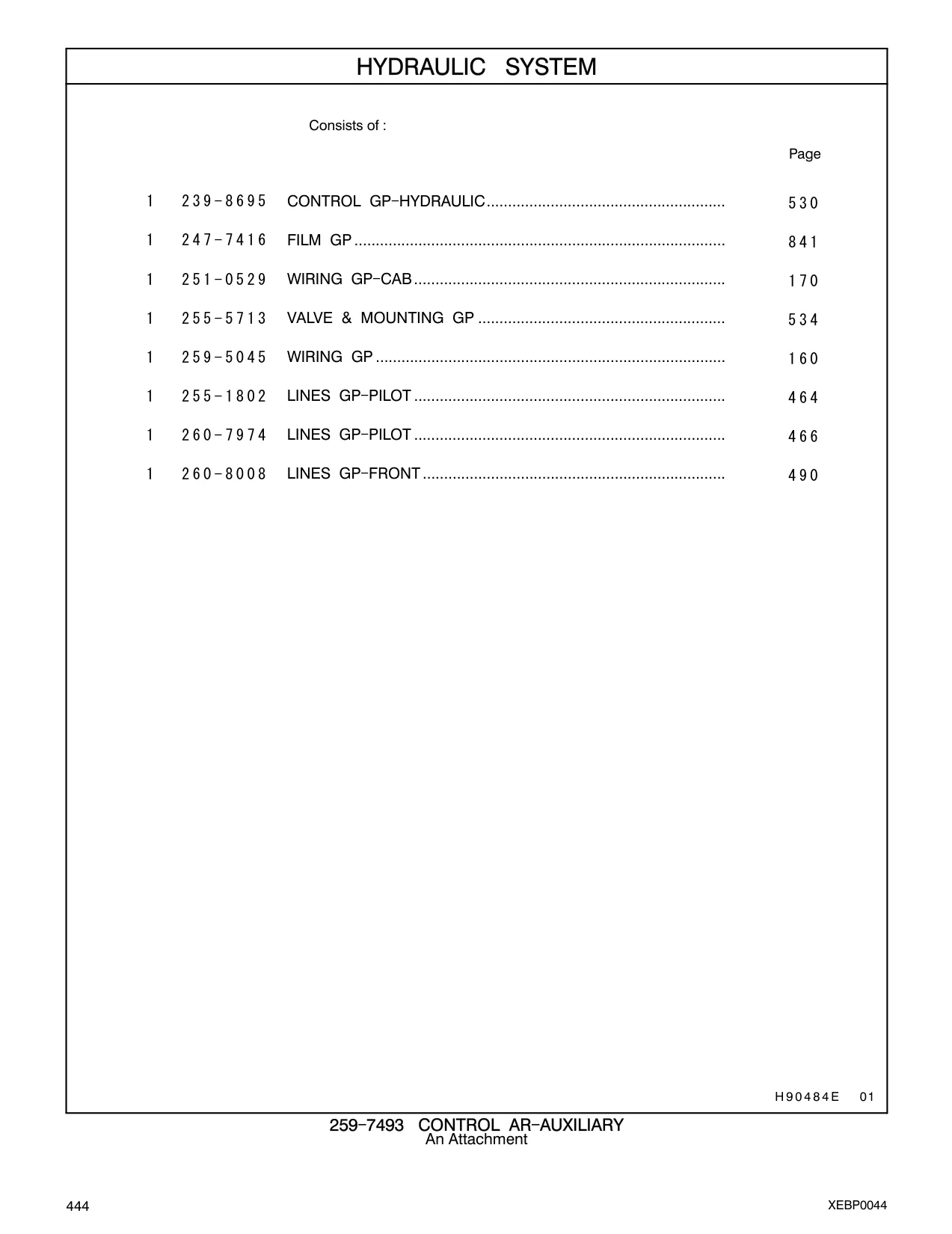 251-0529 - WIRING GP - CAB.........................................................................