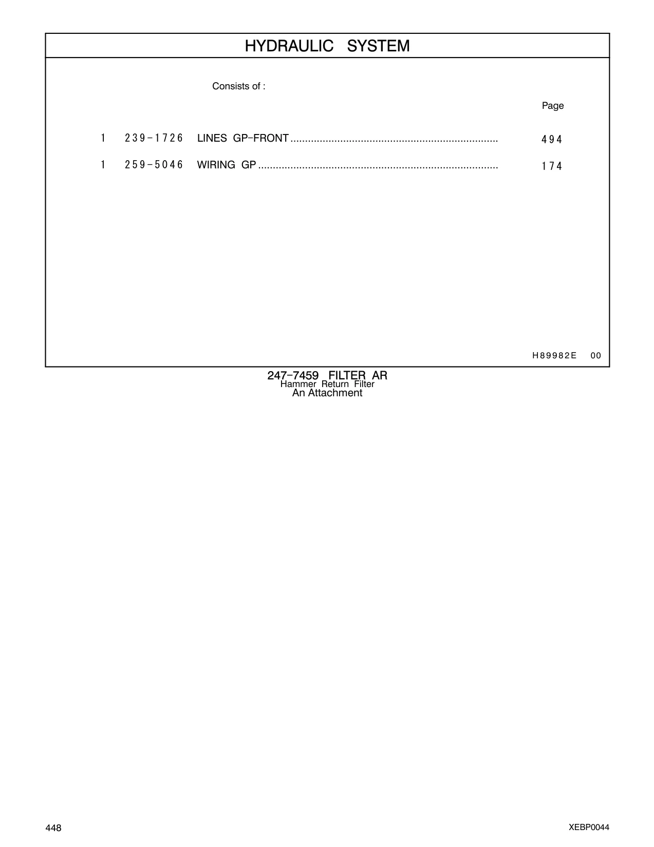 259-5046 - WIRING GP ..................................................................................