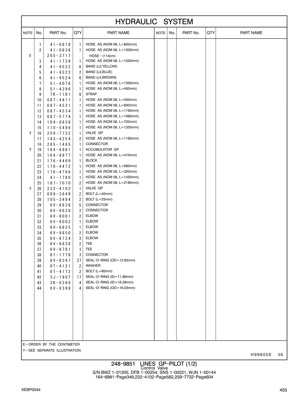 087-4531 - HOSE AS (NOM 06, L=600mm)