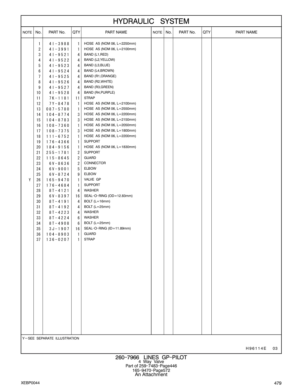 087-5780 - HOSE AS (NOM 06, L=2550mm)