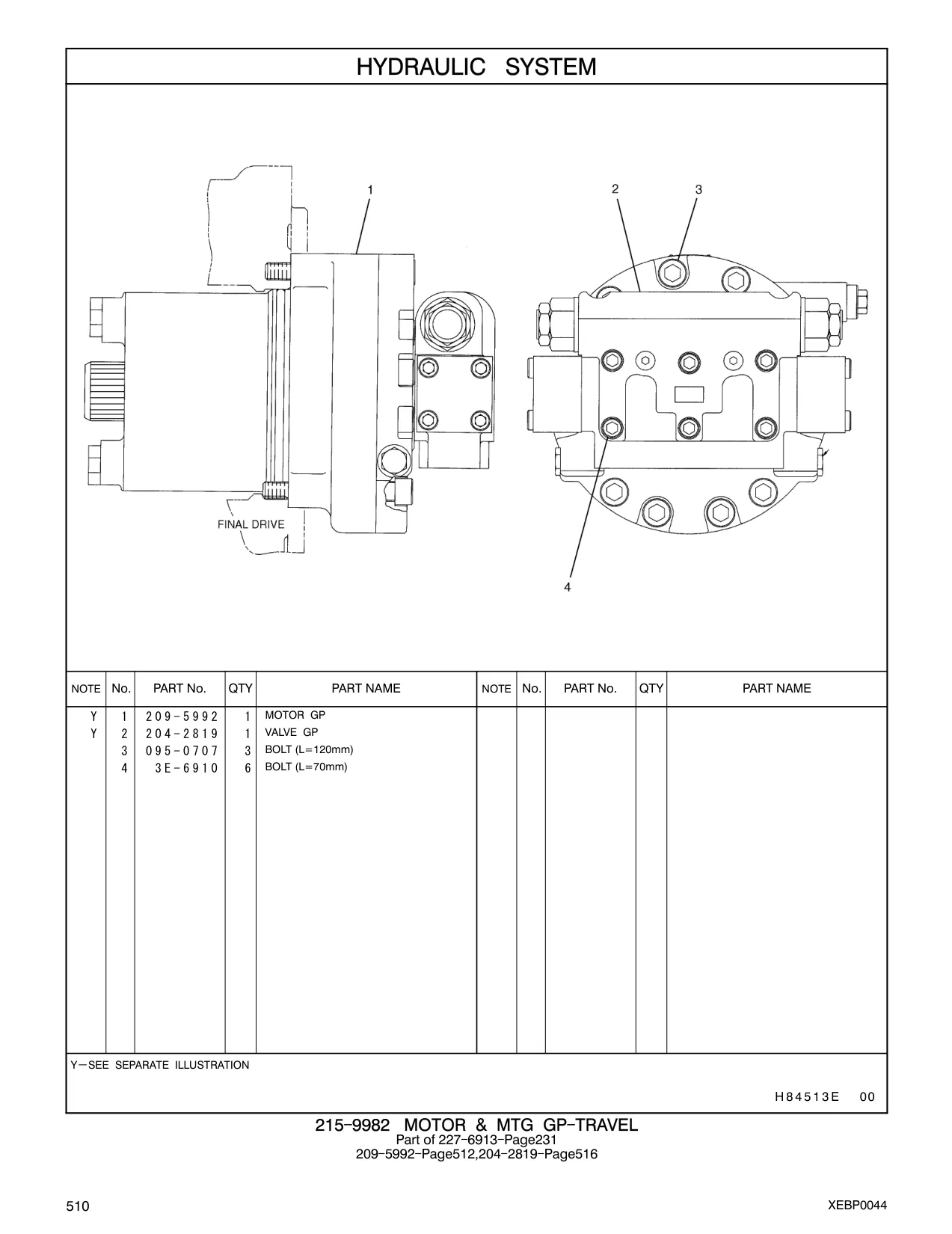 3E-6910 - BOLT (L=70mm)