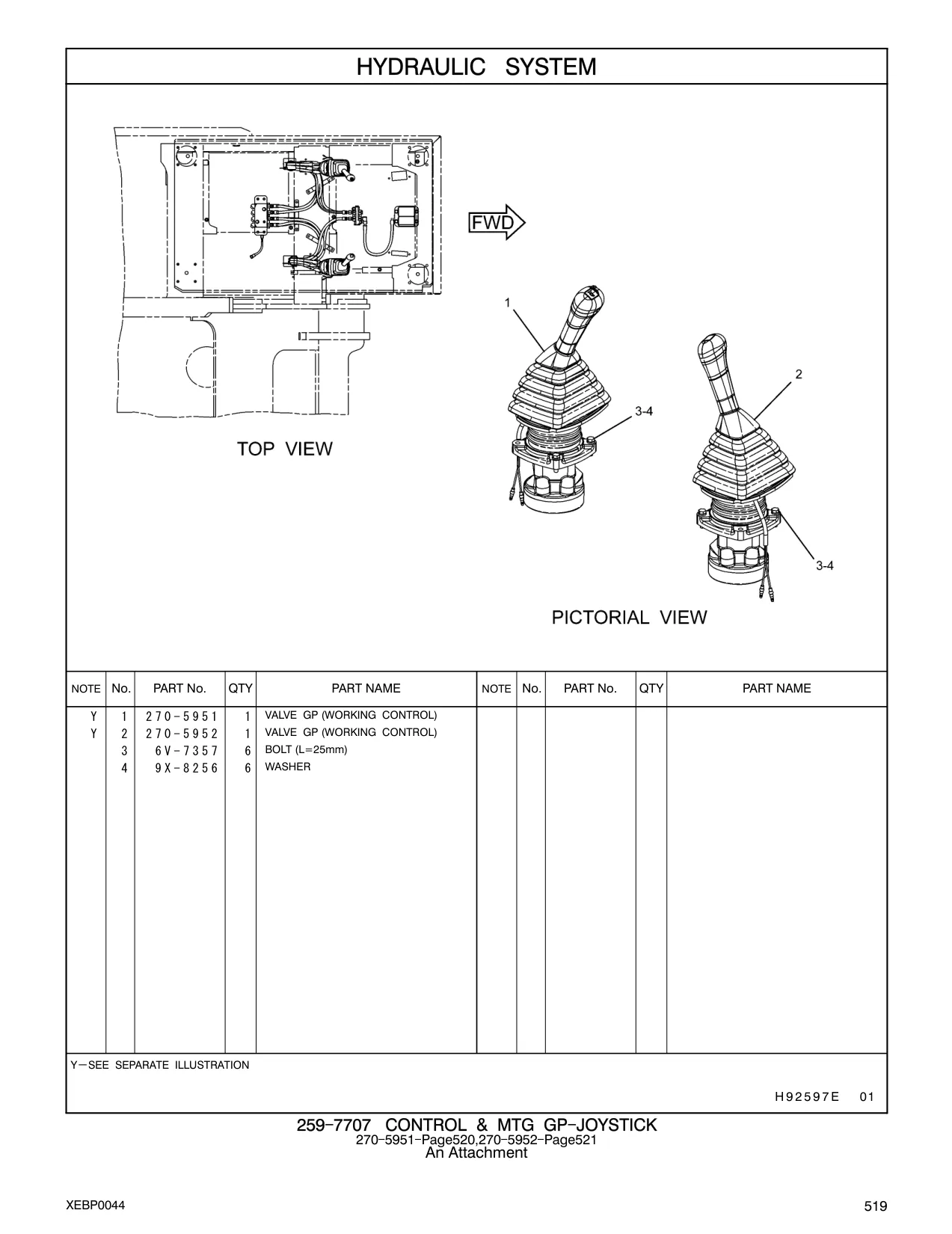 270-5952 - VALVE GP (WORKING CONTROL)