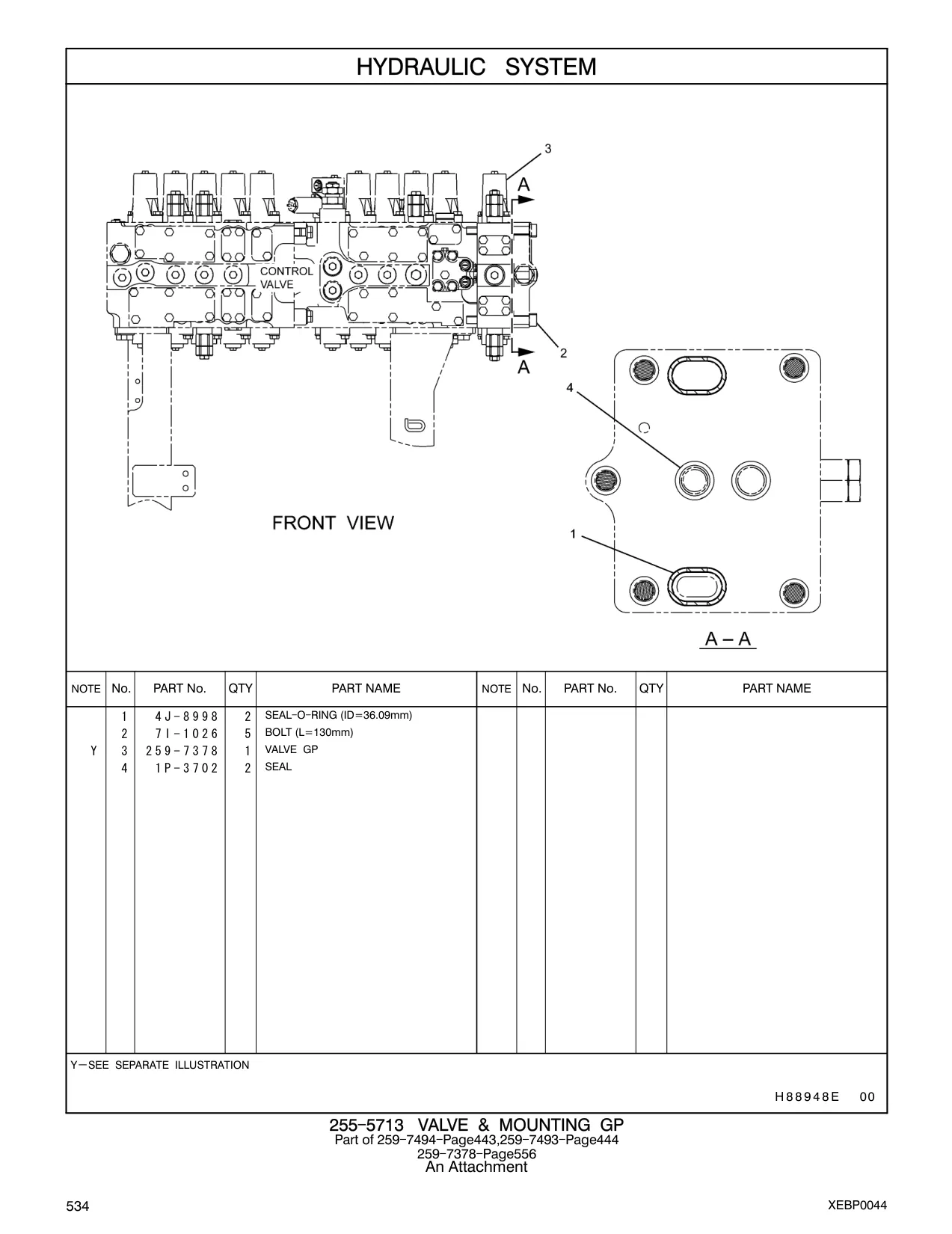 259-7378 - VALVE GP