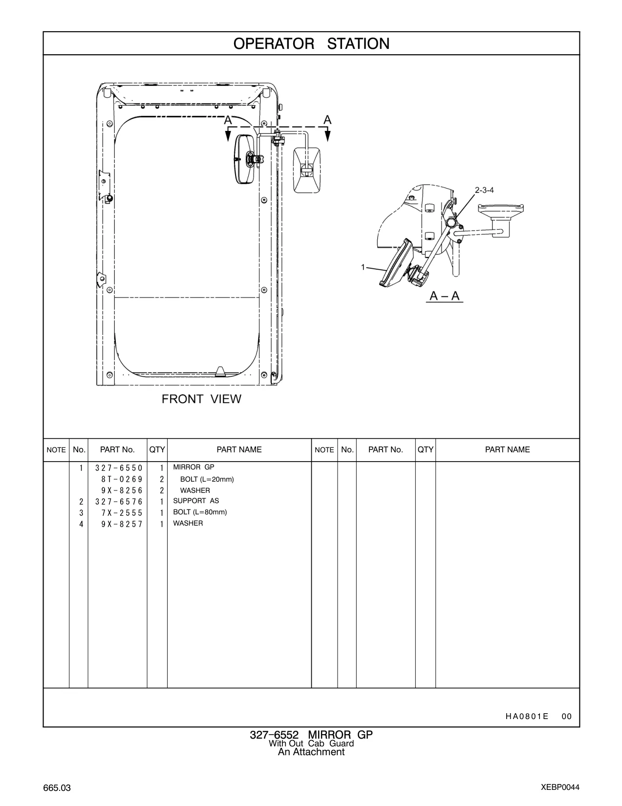 7X-2555 - BOLT (L=80mm)
