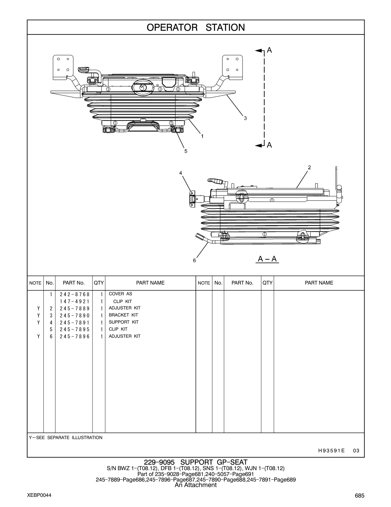 245-7889 - ADJUSTER KIT