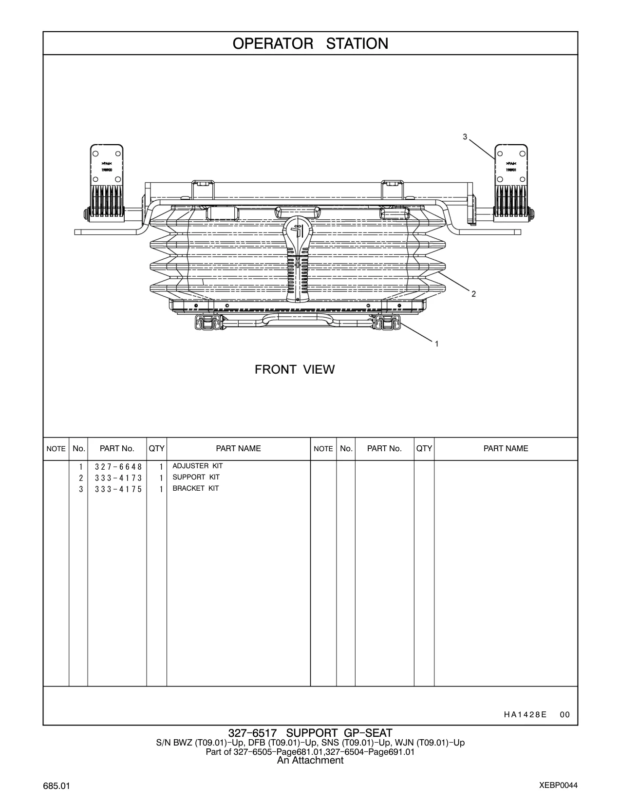 333-4173 - SUPPORT KIT