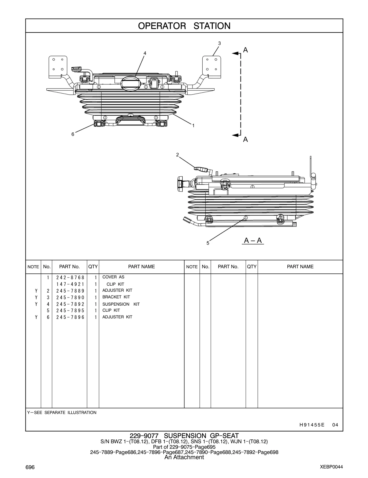 245-7892 - SUSPENSION KIT