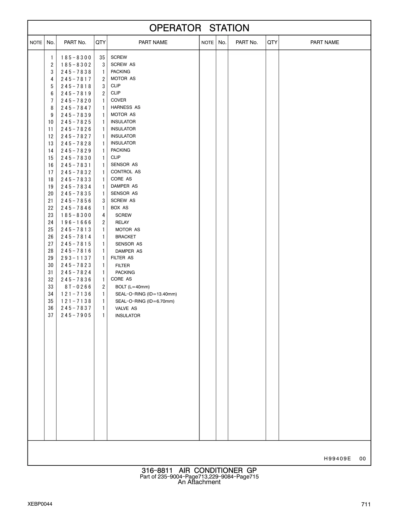 245-7826 - INSULATOR