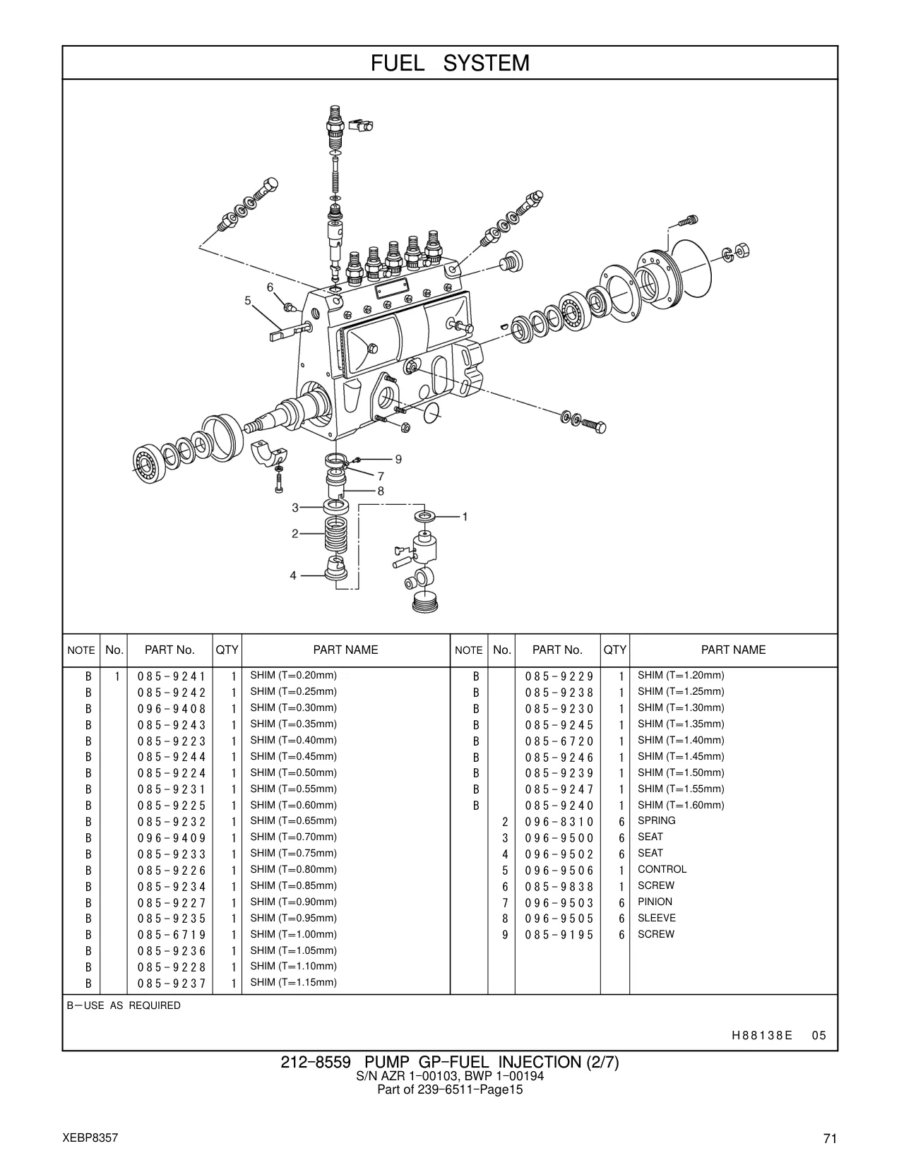 085-9224 - SHIM (T=0.50mm)