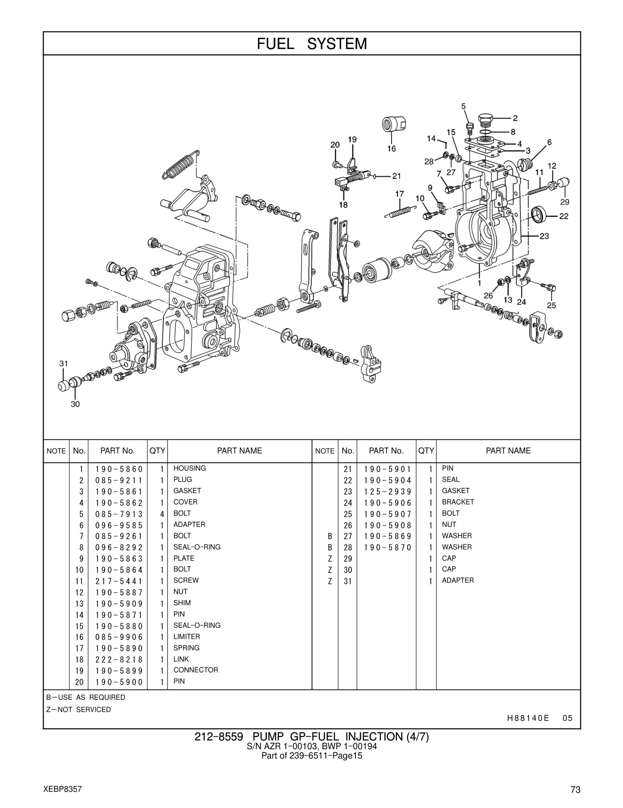 190-5899 - CONNECTOR