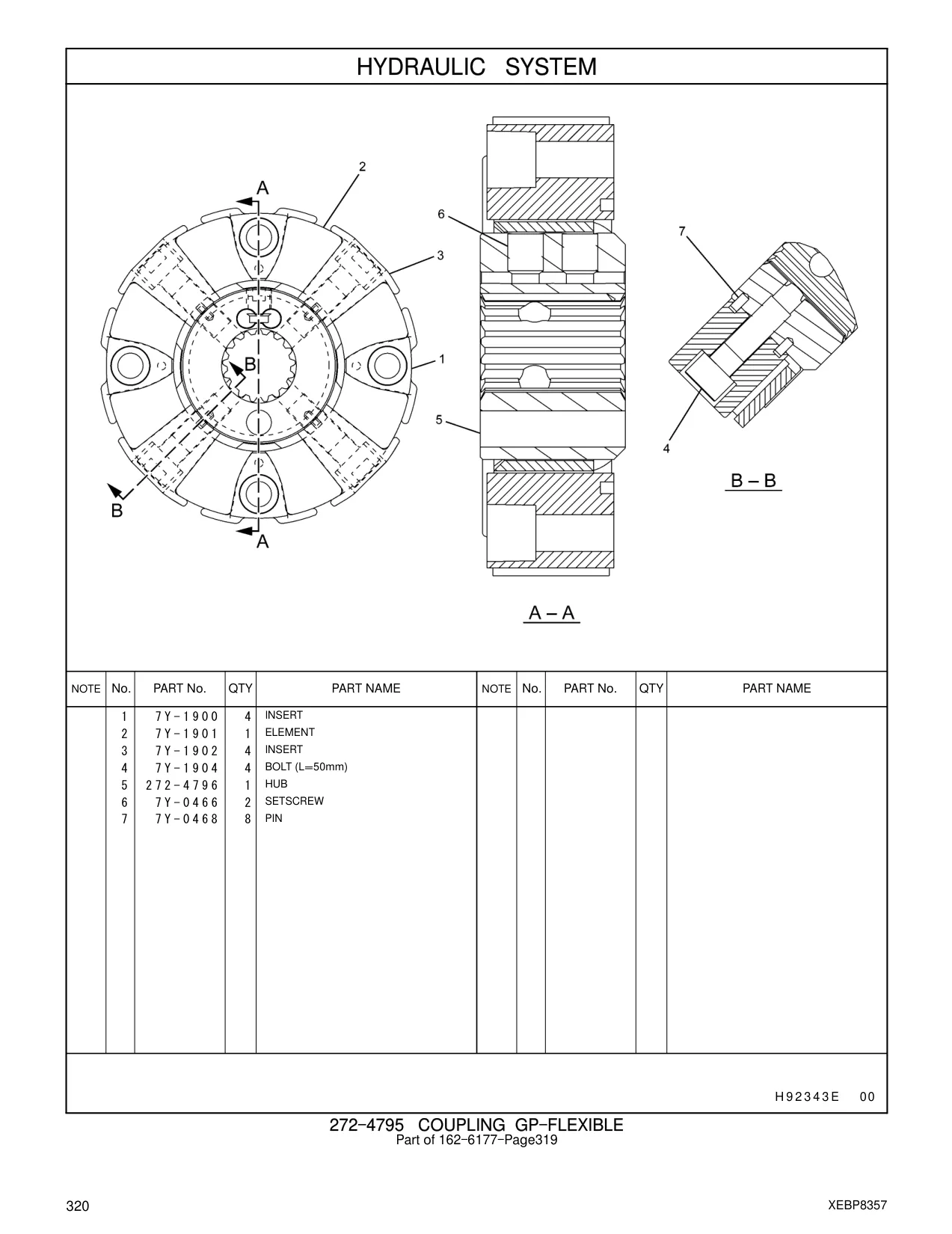 7Y-1904 - BOLT (L=50mm)