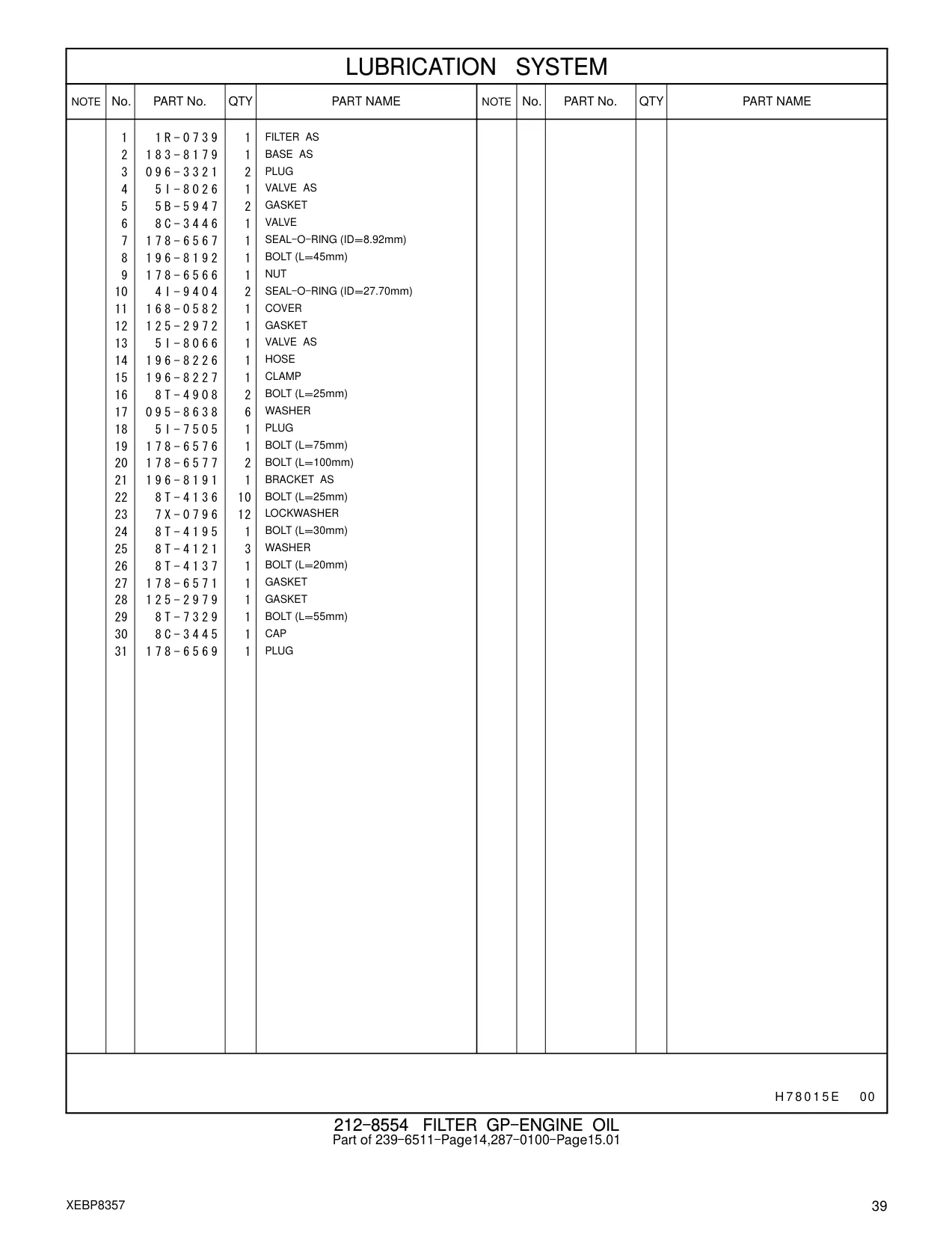 8T-7329 - BOLT (L=55mm)