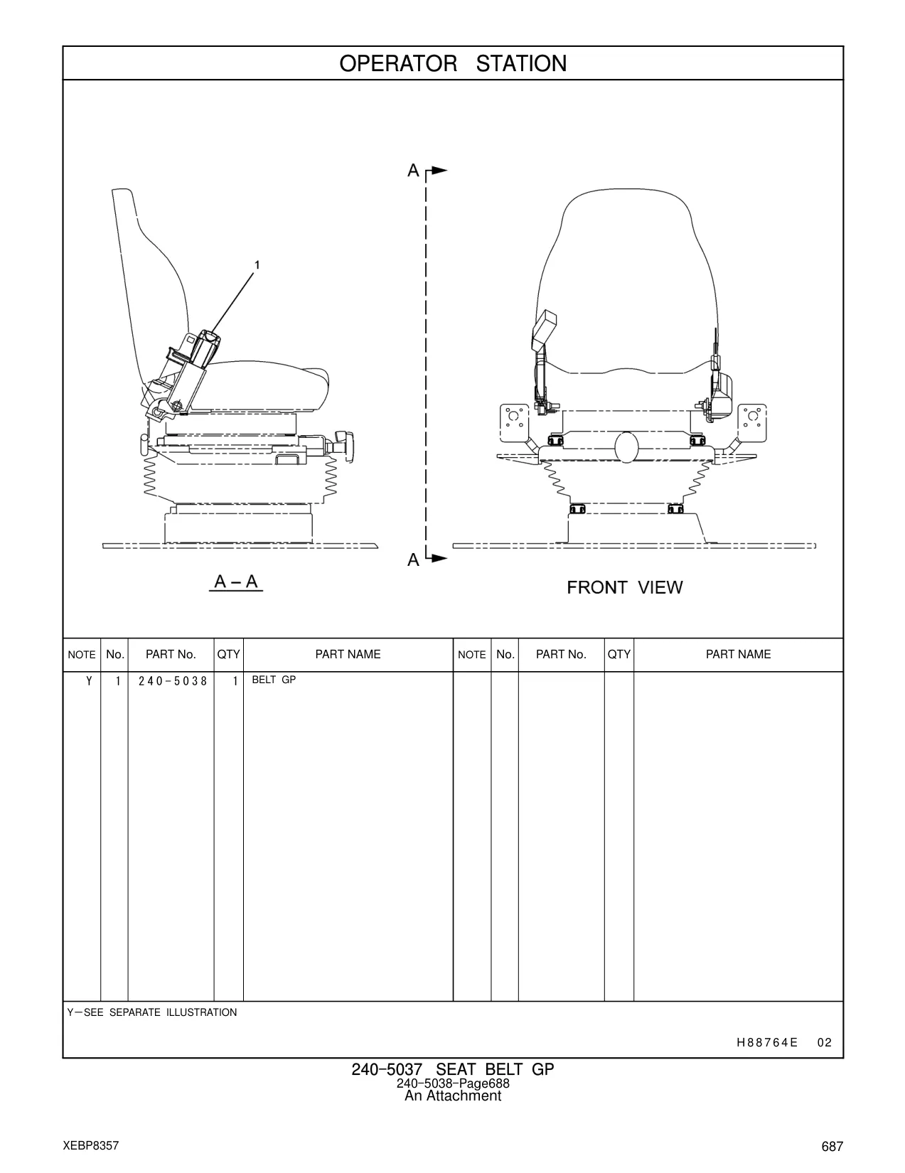 240-5038 - BELT GP