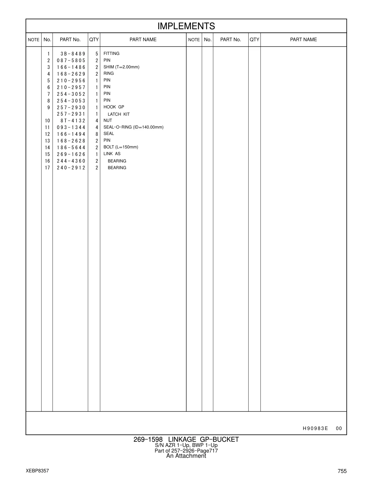 257-2930 - HOOK GP