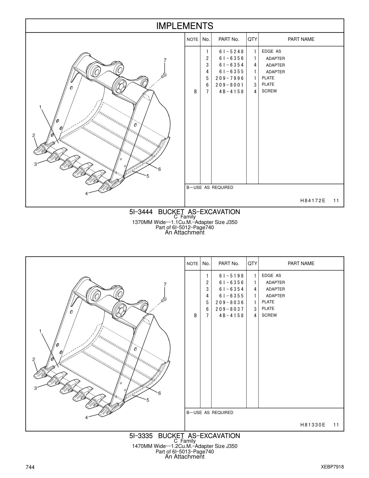 6I-5198 EDGE AS CAT parts manual diagram