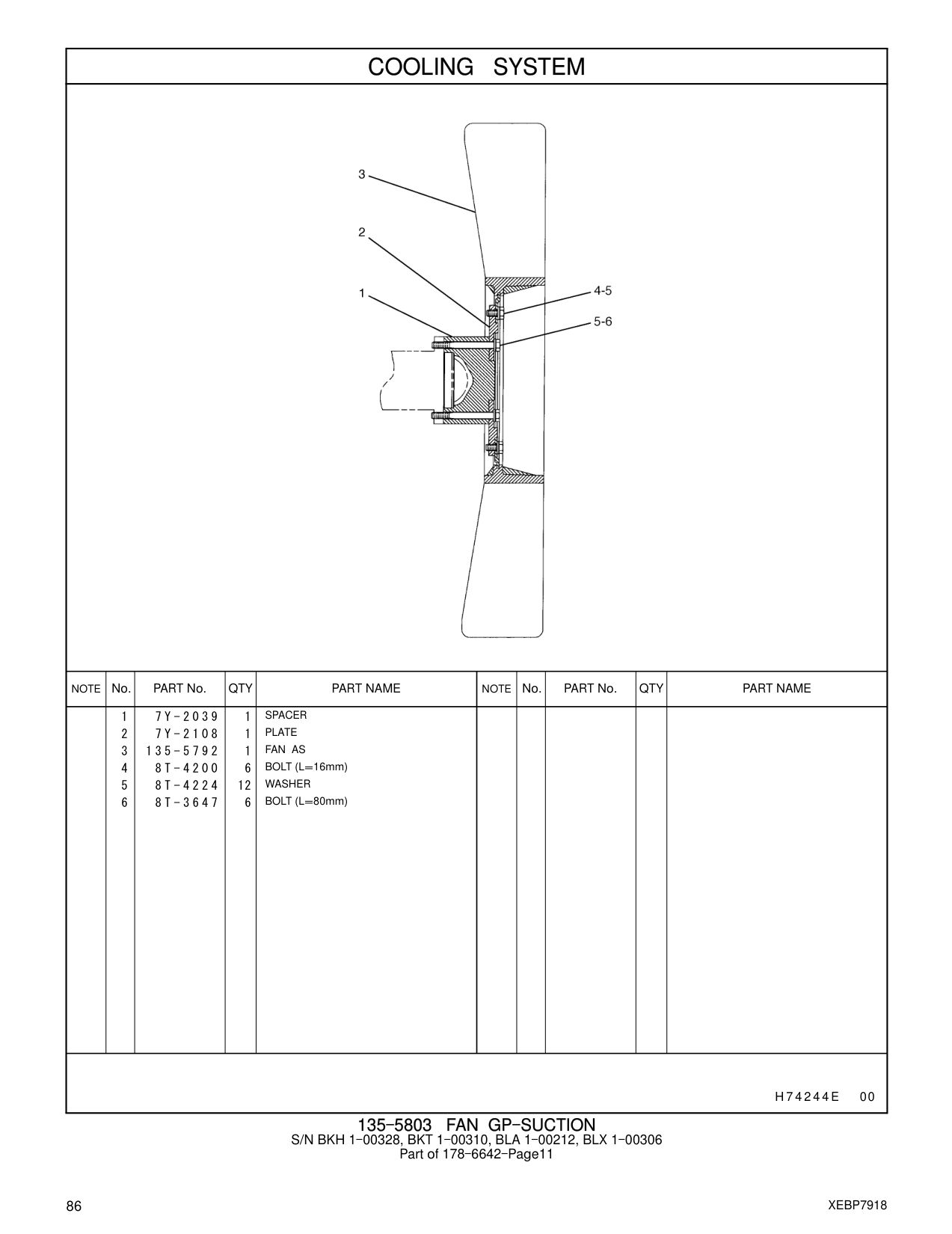7Y-2108 PLATE CAT parts manual diagram