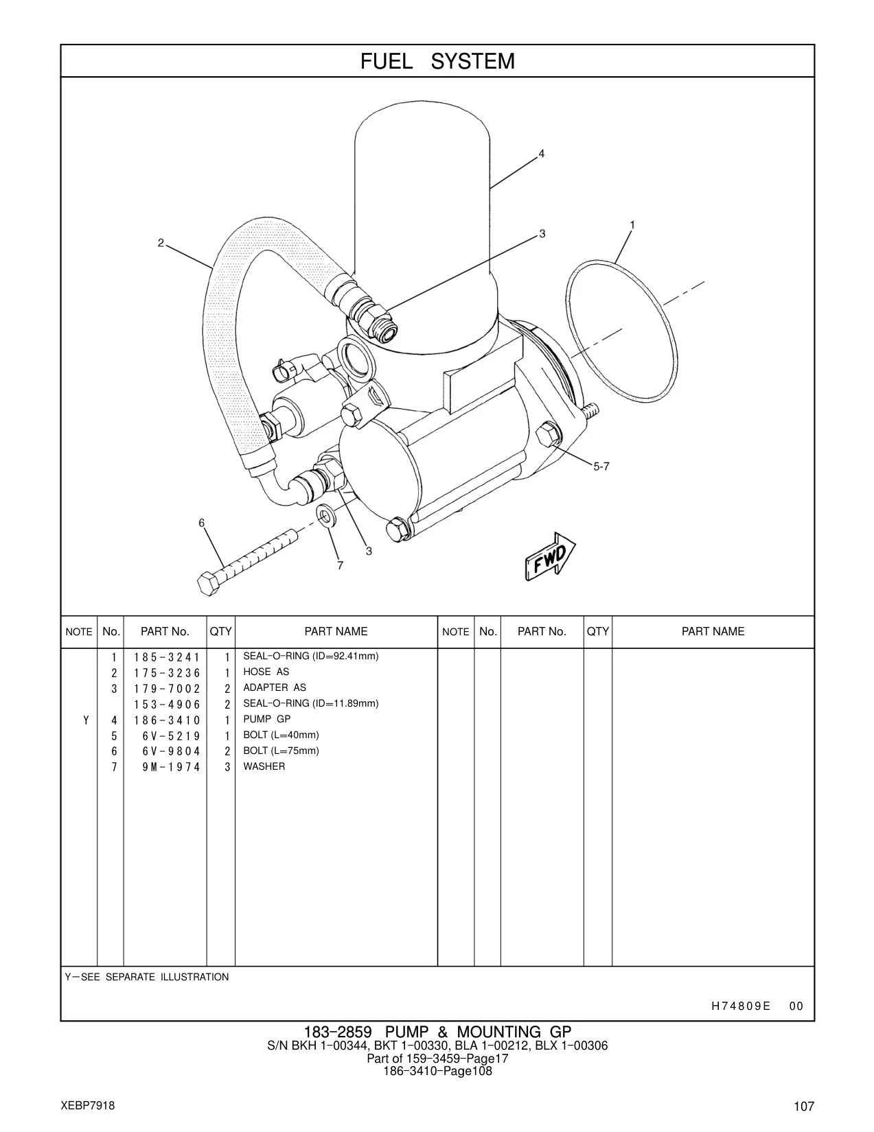 179-7002 ADAPTER AS CAT parts manual diagram