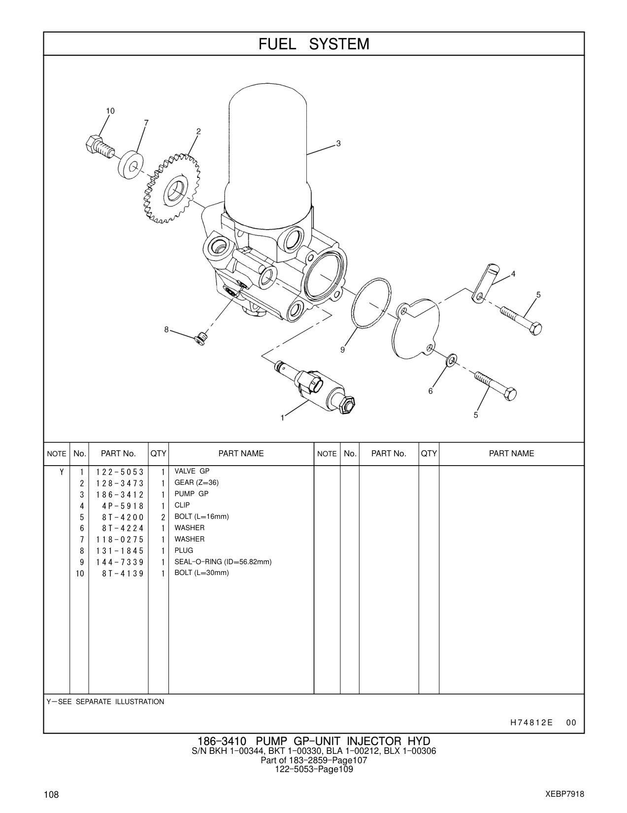 118-0275 WASHER CAT parts manual diagram