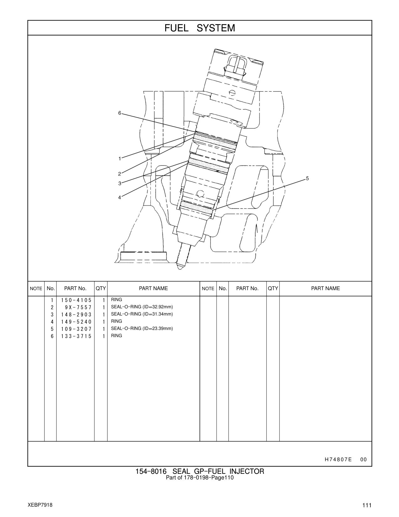 150-4105 RING CAT parts manual diagram