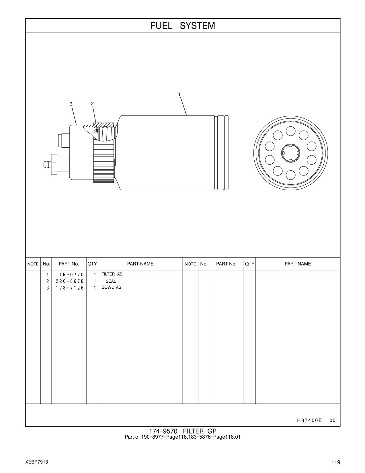 173-7126 BOWL AS CAT parts manual diagram
