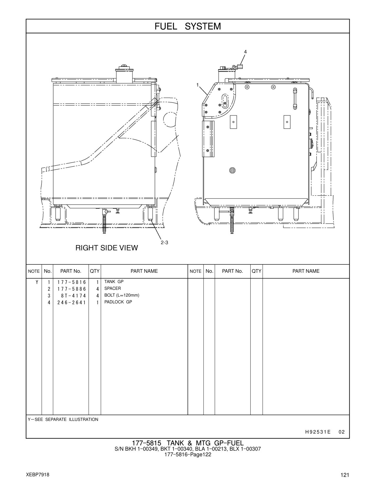 246-2641 PADLOCK GP CAT parts manual diagram