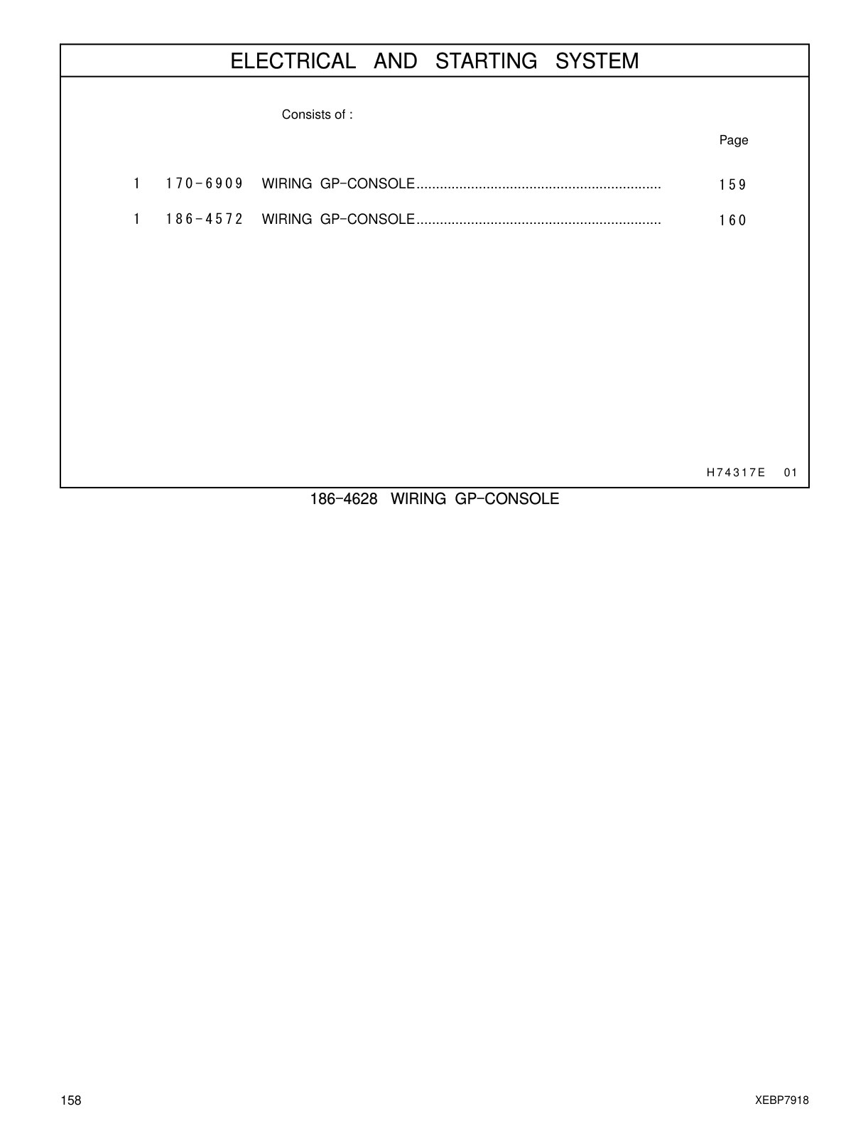 170-6909 - WIRING GP-CONSOLE