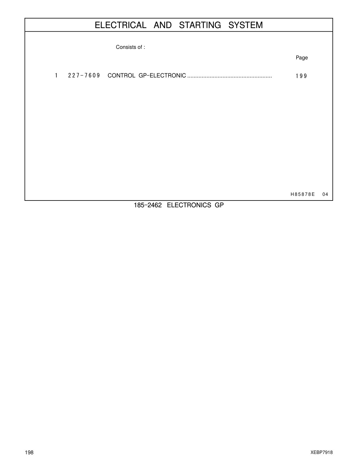 227-7609 - CONTROL GP-ELECTRONIC