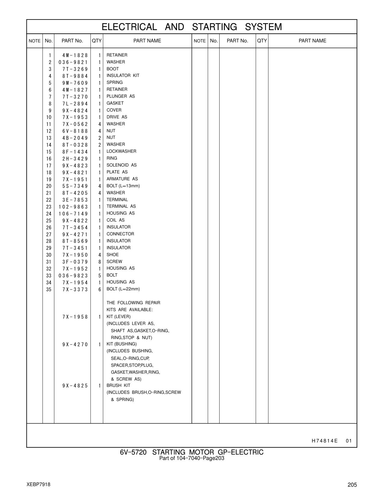 106-7149 HOUSING AS CAT parts manual diagram