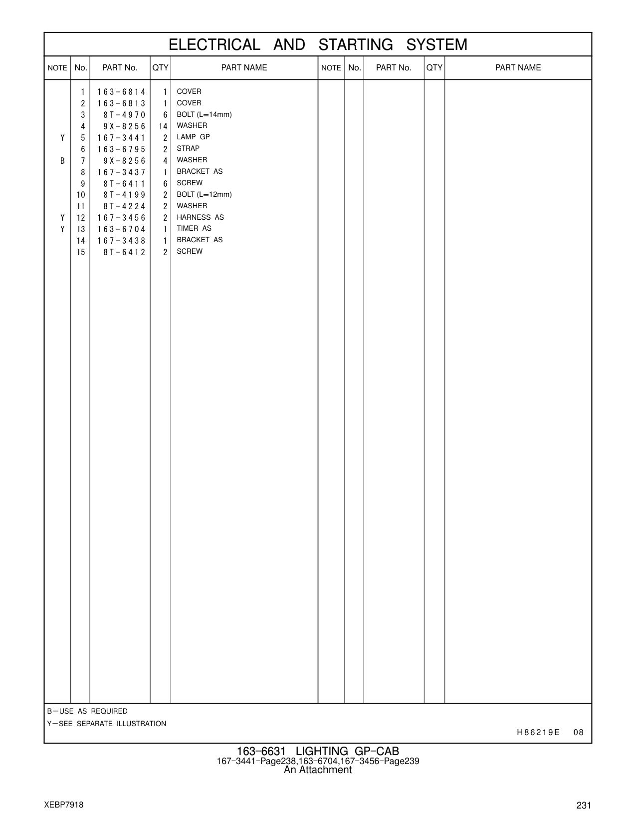167-3456 HARNESS AS CAT parts manual diagram
