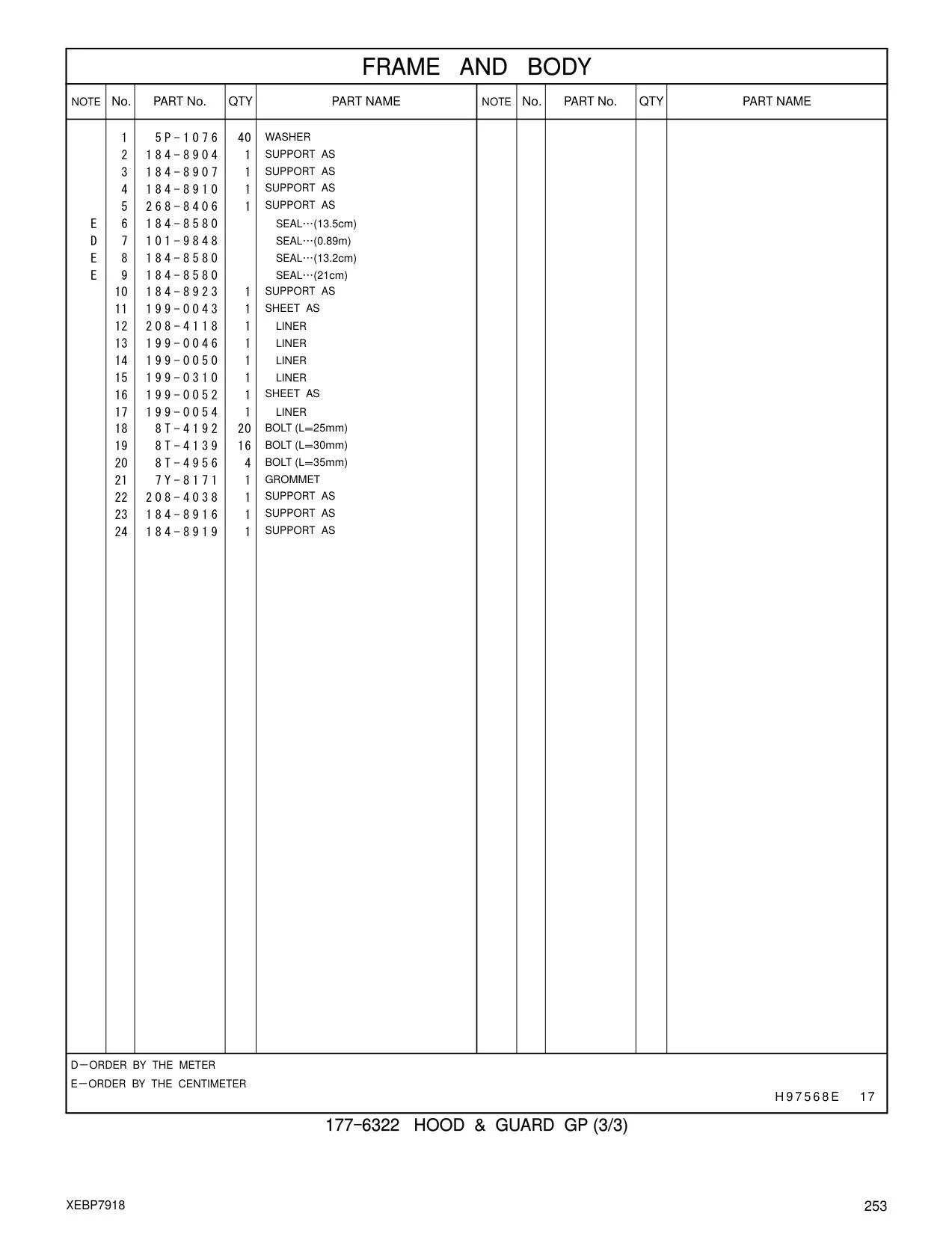 199-0043 SHEET AS CAT parts manual diagram