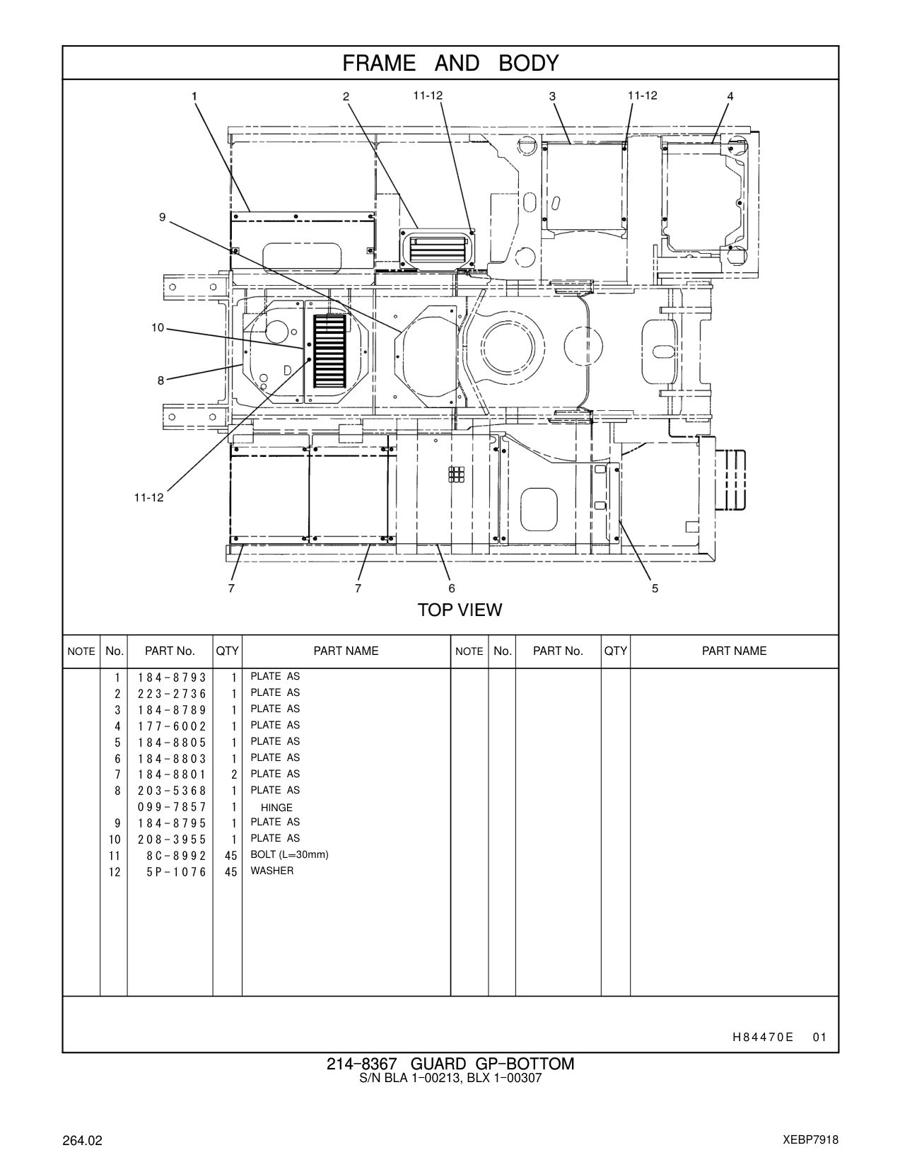 184-8805 PLATE AS CAT parts manual diagram