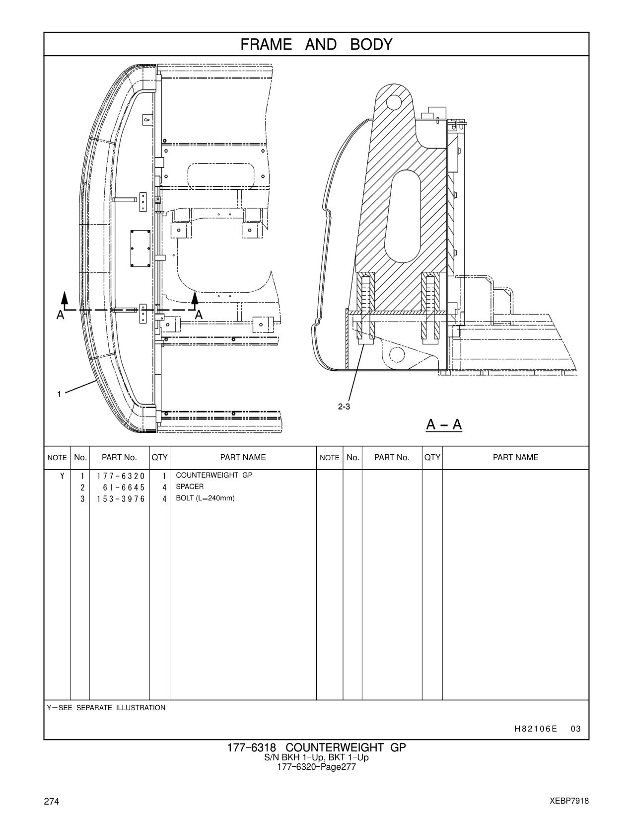 6I-6645 SPACER CAT parts manual diagram