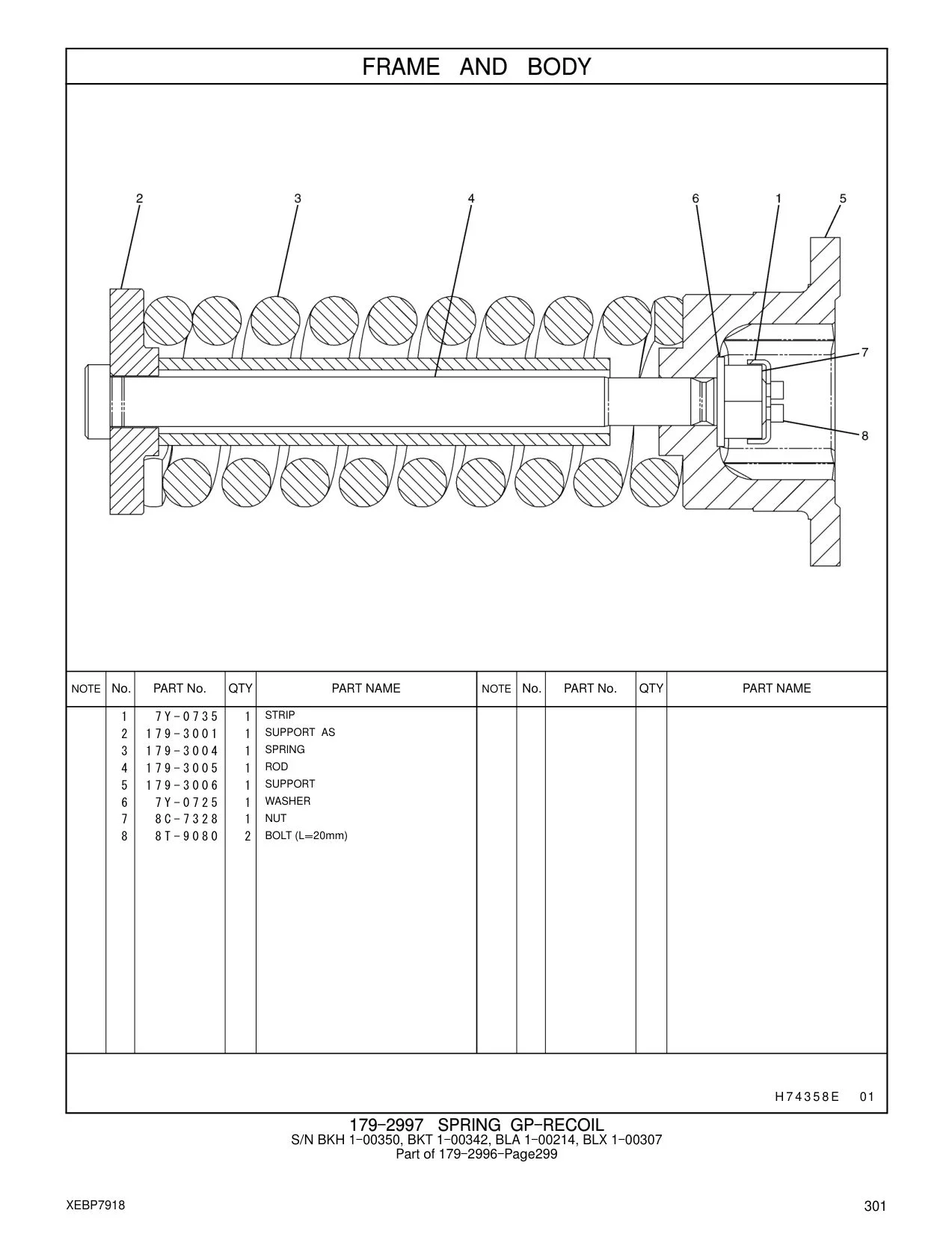 179-3005 ROD CAT parts manual diagram