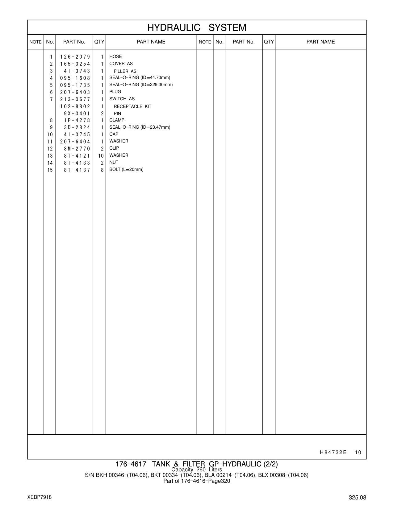 126-2079 HOSE CAT parts manual diagram