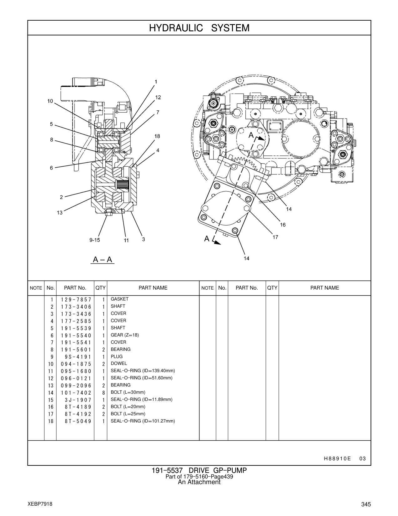 099-2096 BEARING CAT parts manual diagram