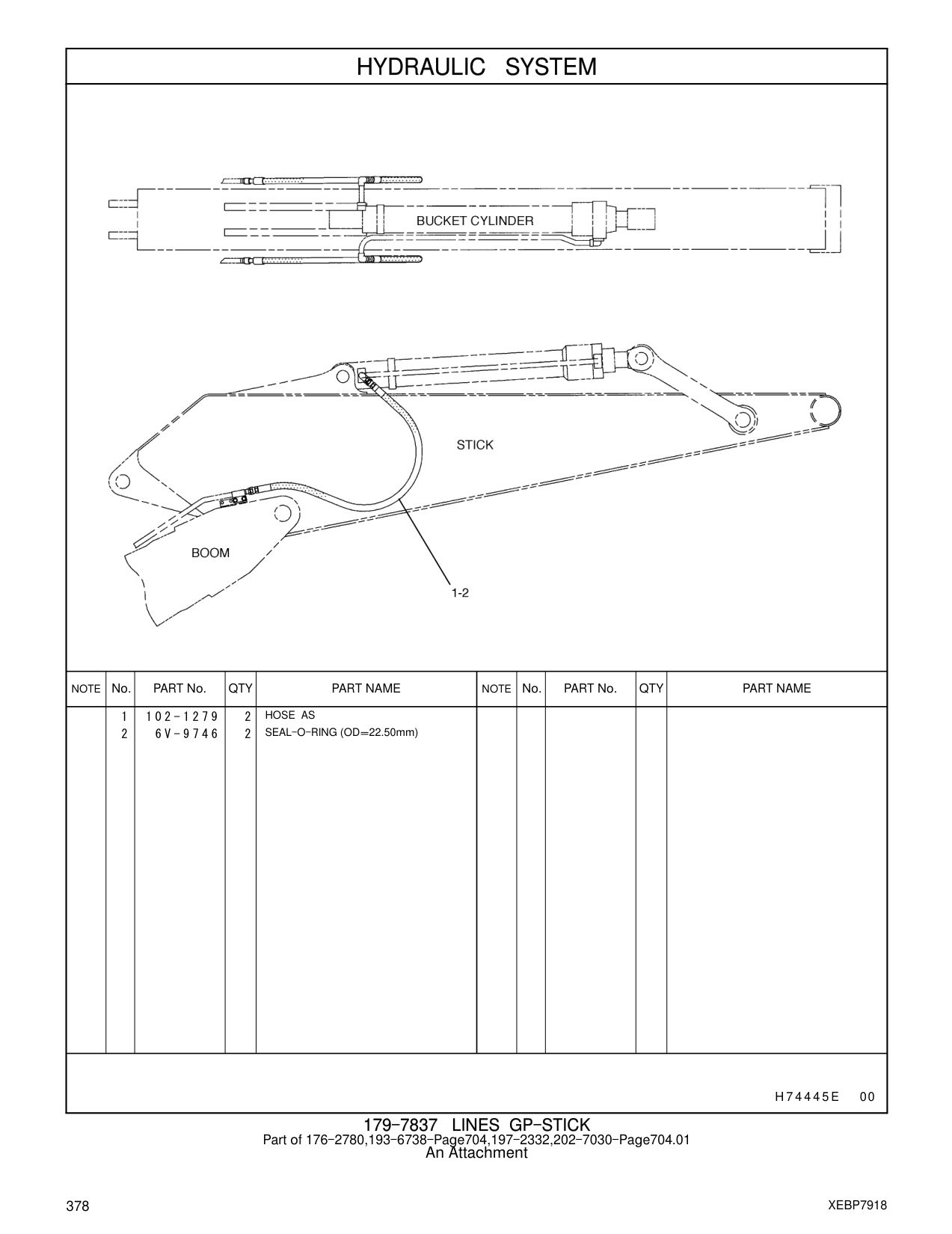 102-1279 HOSE AS CAT parts manual diagram