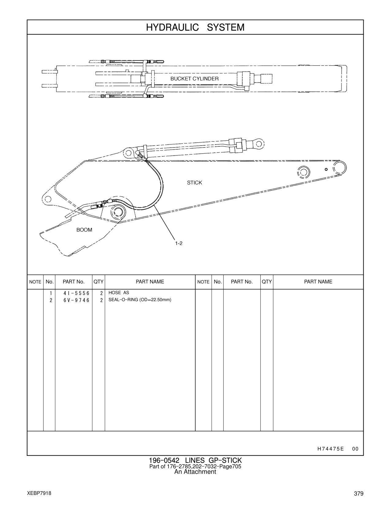 4I-5556 HOSE AS CAT parts manual diagram