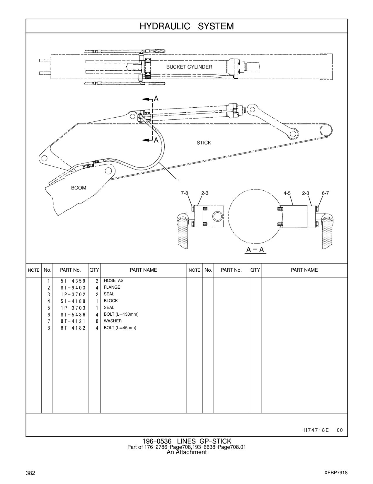 5I-4188 BLOCK CAT parts manual diagram
