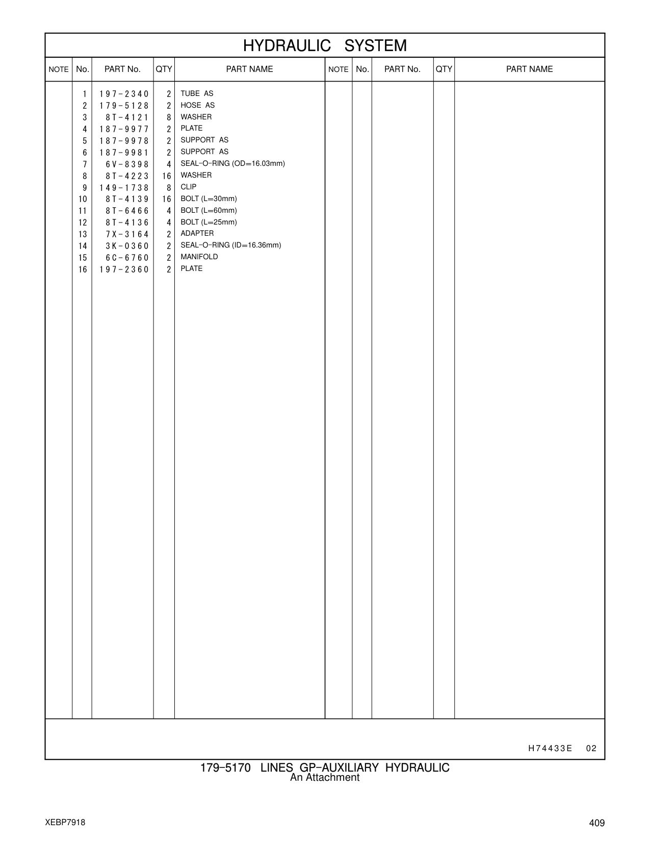 179-5128 HOSE AS CAT parts manual diagram