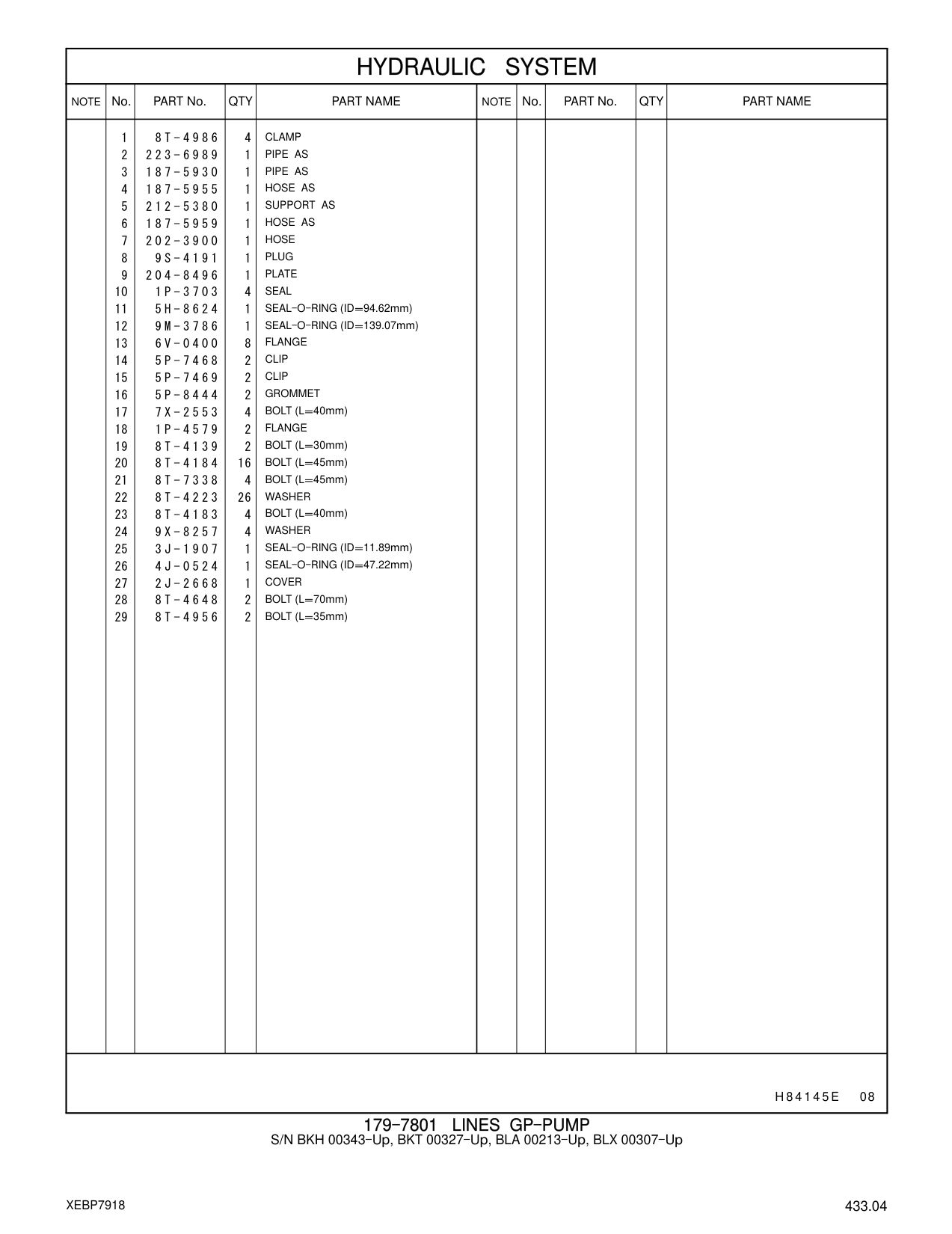 223-6989 PIPE AS CAT parts manual diagram