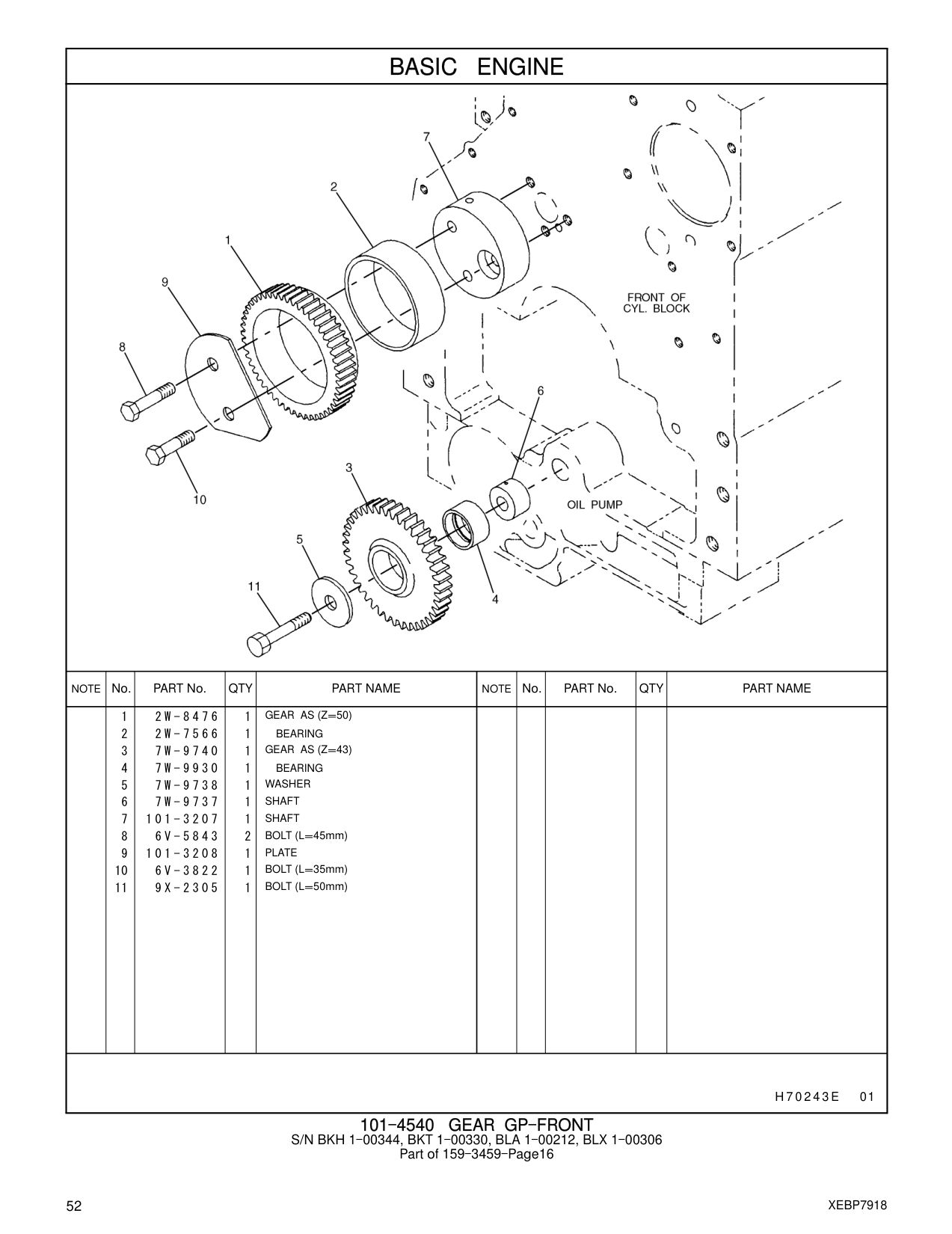 101-3208 PLATE CAT parts manual diagram